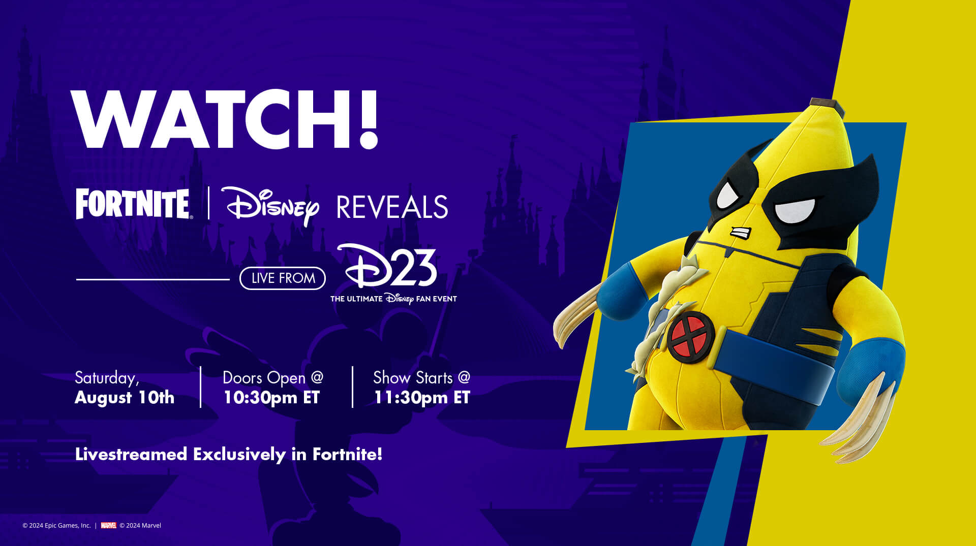 Fortnite Live Event Disney D23