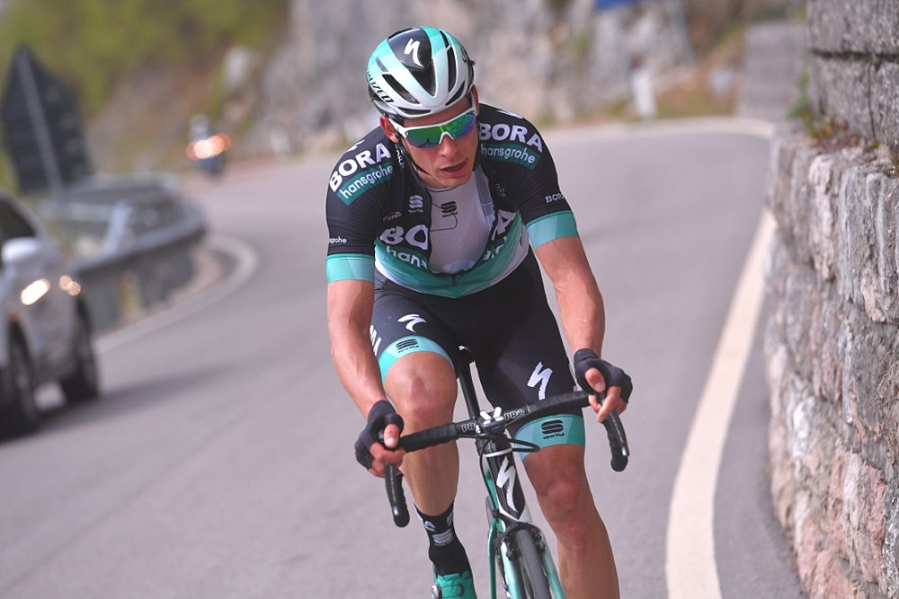 Aleksejs Saramotins of Latvia and Team Bora - Hansgrohe during Tour of the Alps