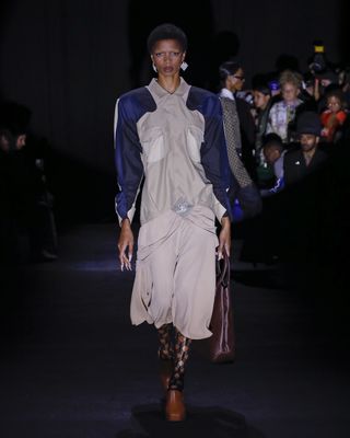 Model on runway wearing Luar at New York Fashion Week S/S 2023