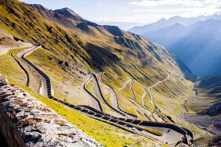 The top of Stelvio Pass in Italy: not a bad spot for a cycling holiday (Alamy)
