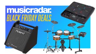 Black Friday electronic drum set deals graphic