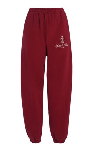 Vendome Embroidered Cotton Sweatpants