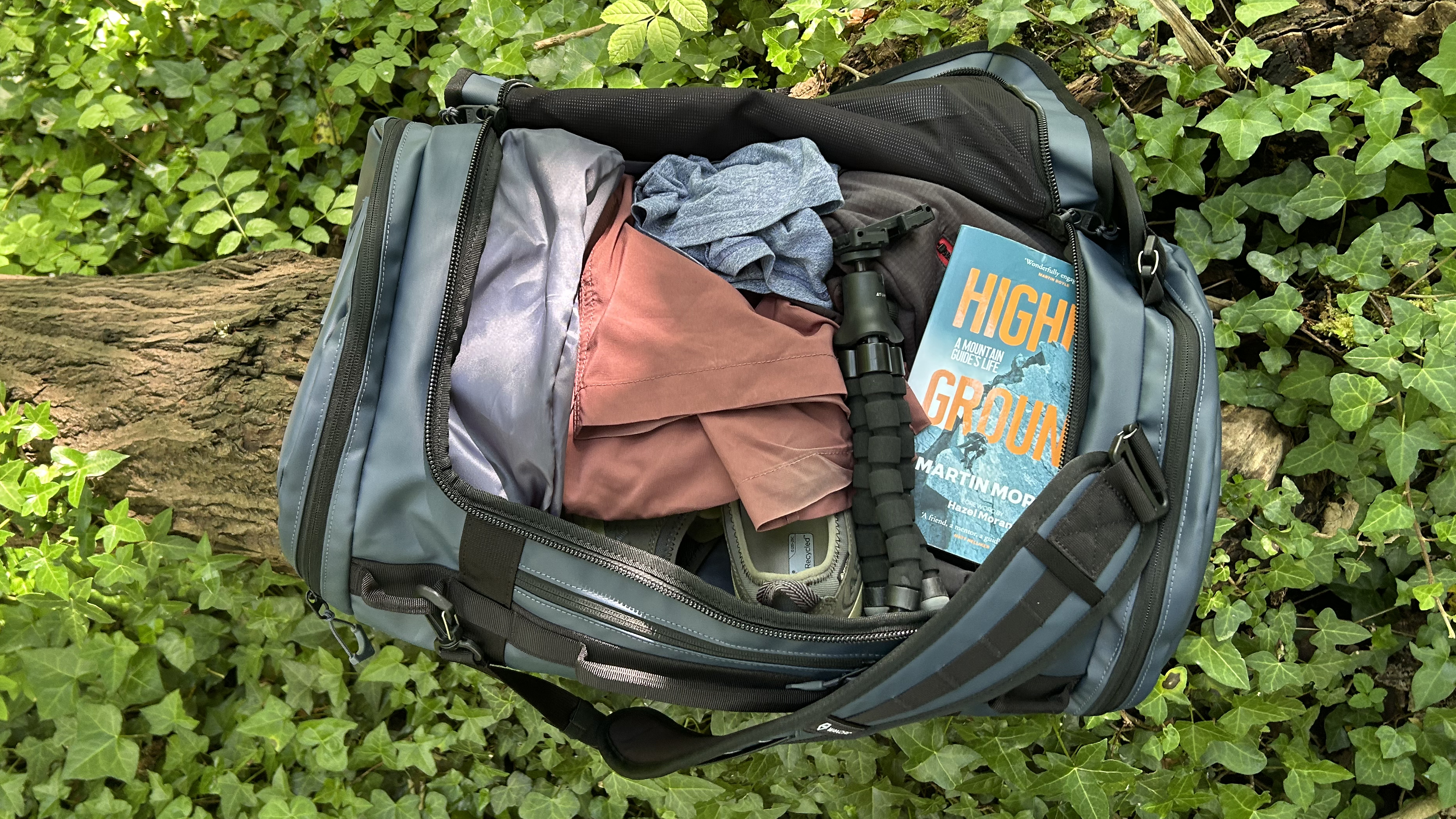 main compartment of the Wandrd Carryall Duffel