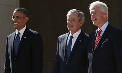 Barack Obama, Bill Clinton, George W. Bush