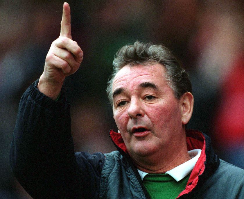 Nottingham Forest manager Brian Clough, November 1992