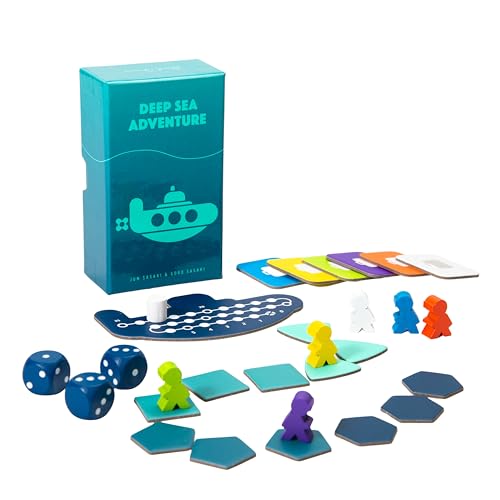 Oink Games Deep Sea Adventure Boost &amp;ndash; Push-Your-Luck Family Board Game | 2&amp;ndash;6 Players | Ages 8+ | Portable Travel-Friendly Edition With Strategic Ocean Treasure Hunt and Replayability