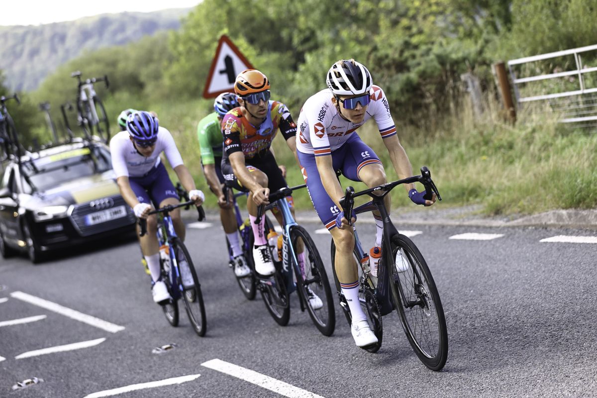Picture by SWpix.com - 08/09/2021 - Cycling - AJ Bell Tour of Britain Stage 4 - Aberaeron to Great Orme, Llandudno, England - Team GBCT. in the break.