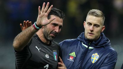 Gianluigi Buffon Italy Sweden World Cup play-off