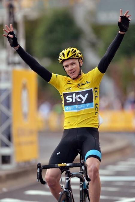 Chris Froome (Team Sky) takes the win in the Saitama Criterium