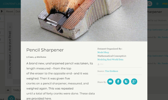 Close up of manual pencil sharpener
