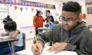 Middle-school students in the special education program at Farmington Public Schools learn using TransMath.