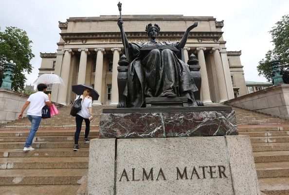 A statue at Columbia University.