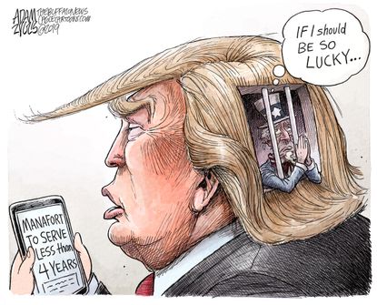 Political Cartoon U.S. Trump Paul Manafort sentencing