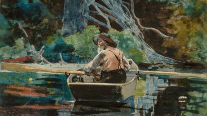 Adirondack Guide painting by Winslow Homer