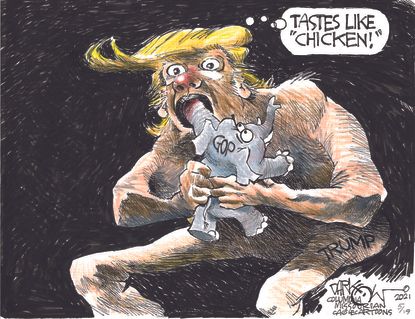 Political Cartoon U.S. trump gop goya