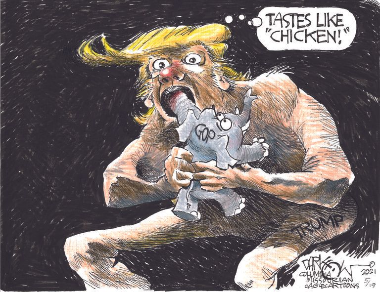 Political Cartoon U.S. trump gop goya