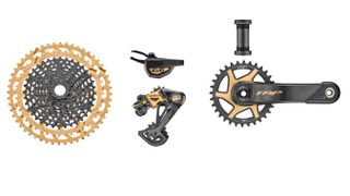 Lay out shot of the new TRP Evo groupset