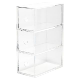 Acrylic 3 Drawer Unit