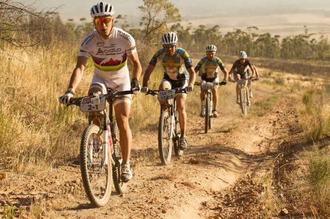 Nino Schurter during stage 4 of the 2013 Cape Epic