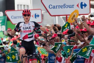 Matej Mohoric ( UAE Team Emirates) wins stage 7 at the Vuelta