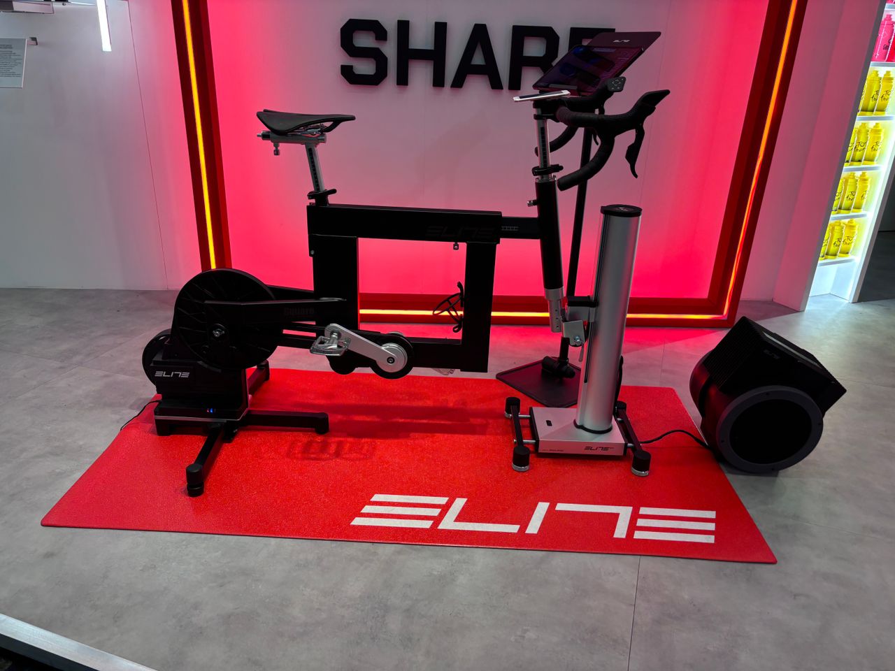 Elite Square indoor bike on show at Eurobike