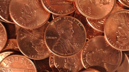 A pile of pennies