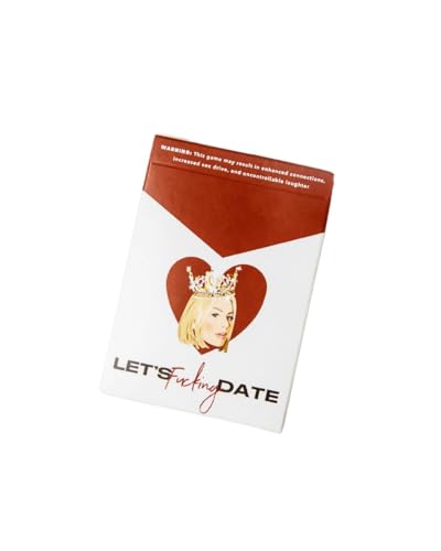 Let's Fucking Date Card Game, Adult Party Game With 50 Conversation Prompts, Fun Dating Game for Singles and Couples