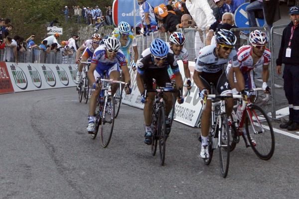 Contador struggled a little and lost the wheel
