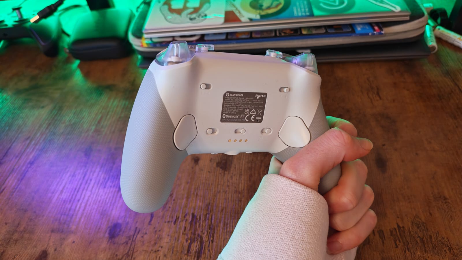 The back of the GameSir G7 Pro