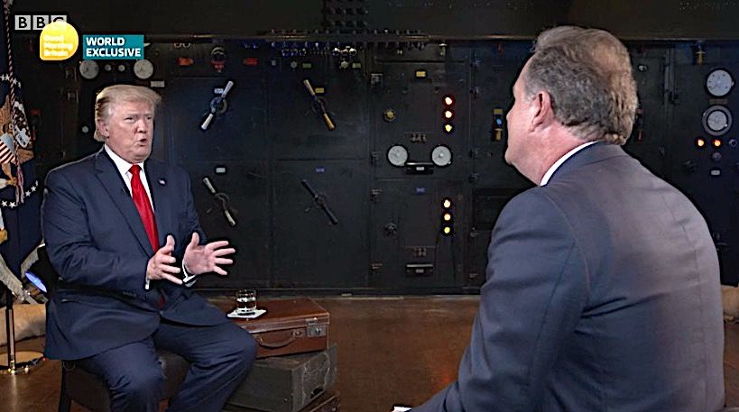 Trump chats with Piers Morgan