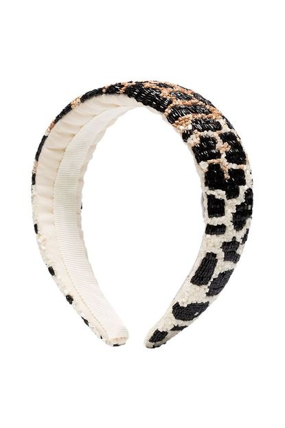 Ganni - Animal Print Beaded Headband