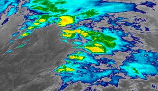  high resolution infrared imagery of the severe weather outbreak was taken around noon on March 2, 2012