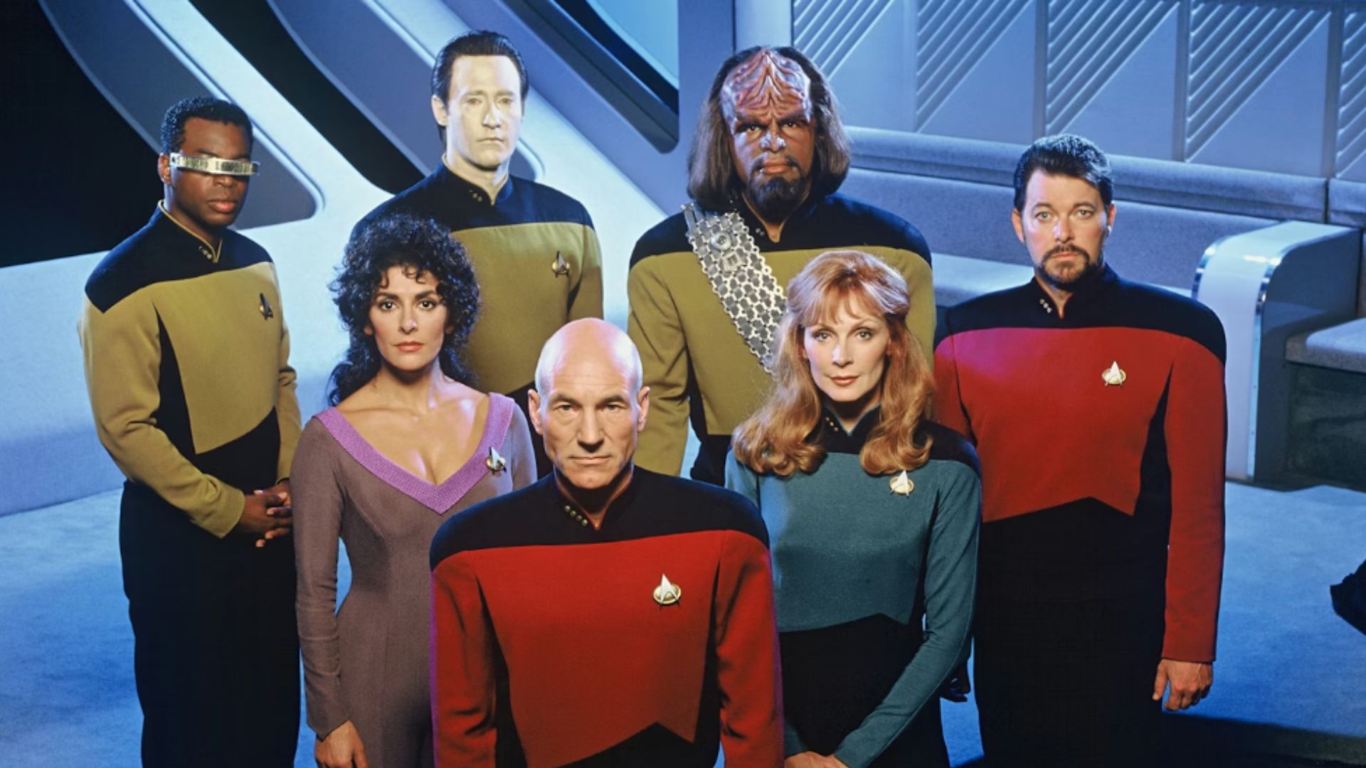 an image of the cast from Star Trek: The Next Generation
