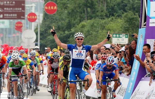 Boris Shpilevski Tabriz Petrochemical Team) has won his second straight stage at the Tour of China.