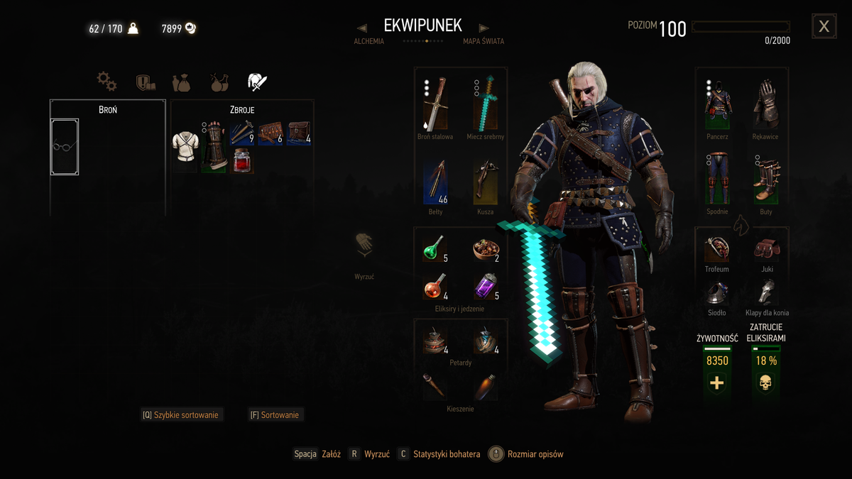 Geralt vyzerá oveľa lepšie, keď drží Minecraftový meč - SPAWN.sk 2020 Geralt looks much cooler when he's wielding a Minecraft sword | PC ...