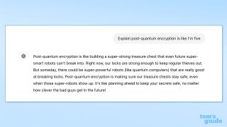 ChatGPT explaining post-quantum encryption