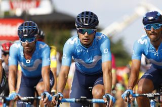 Mikel Landa breathed a sigh of relief after catching back onto the peloton