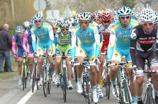 The Astana Express keeps Alberto Contador travelling at the front.