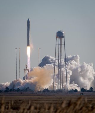Antares Rocket Blasts Off, Jan. 9, 2014