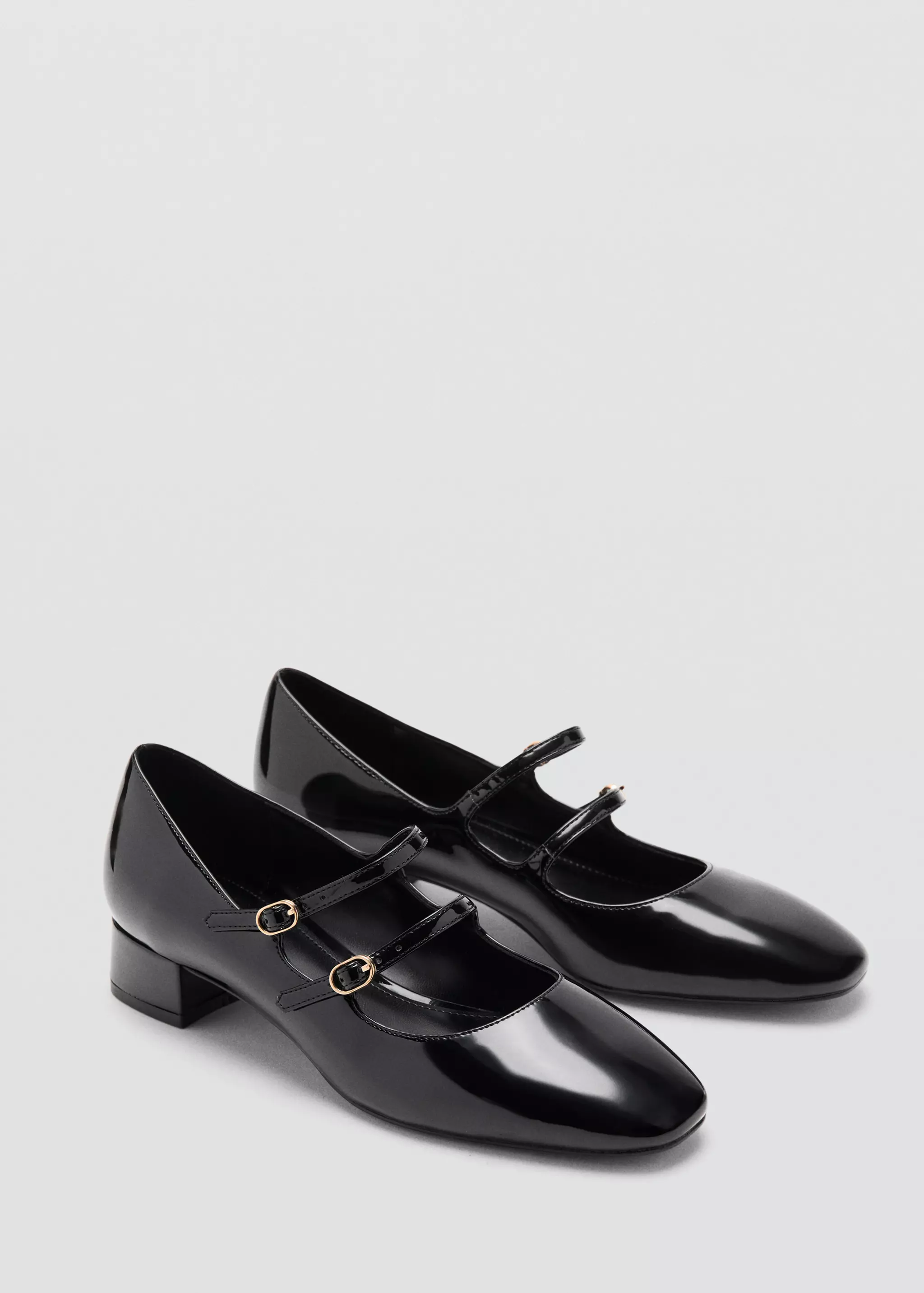 Patent Leather Shoes With Buckle - Women | Mango Usa