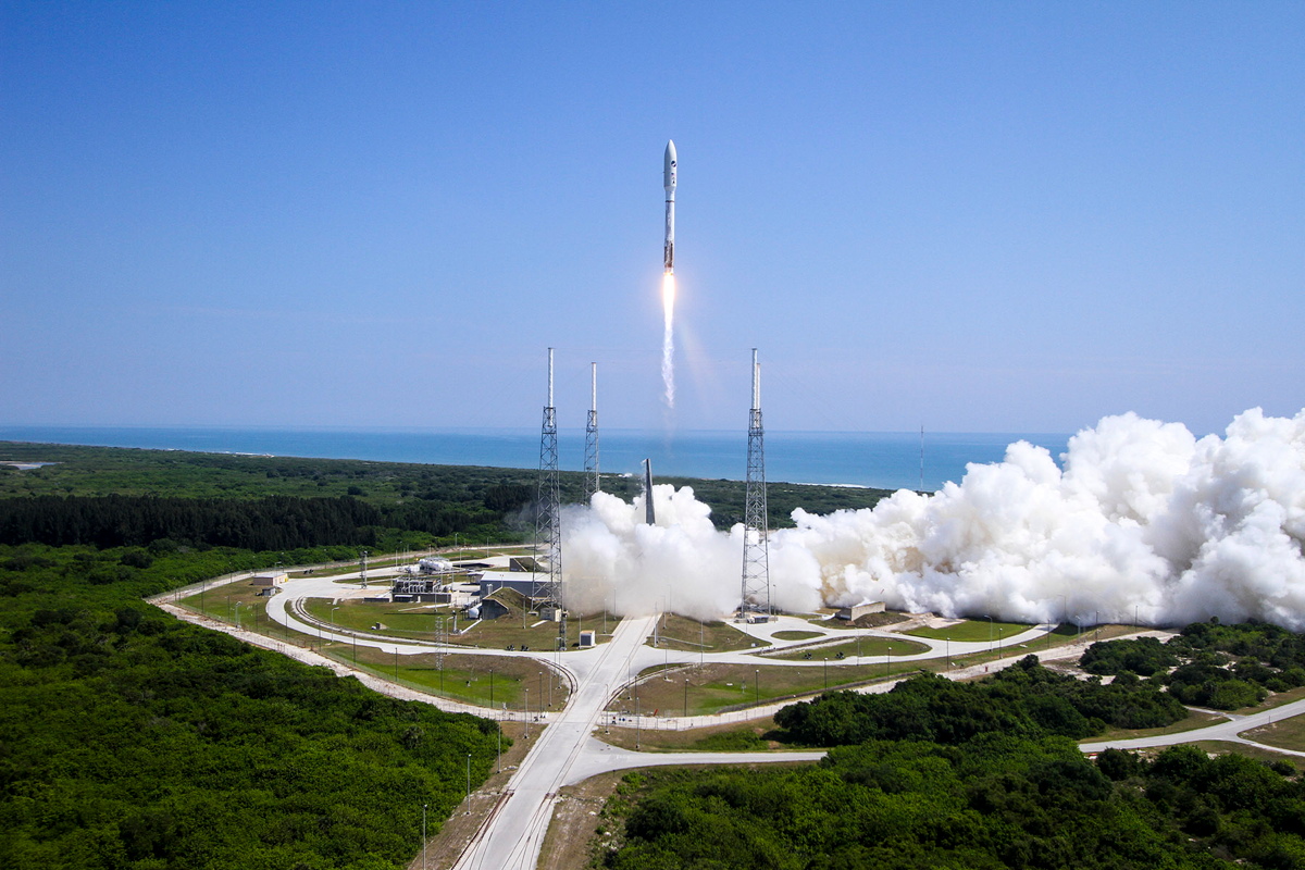 The U.S. Air Force's X-37B space plane launches atop a United Launch Alliance Atlas V rocket on May 20, 2015. The liftoff kicked off the X-37B program’s fourth mission.