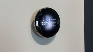 4th-gen Google Nest Thermostat on the wall