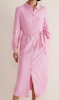 Phase Eight Rosalina Plain Linen-Blend Shirt Dress | $129/£99 | John Lewis &amp; Partners