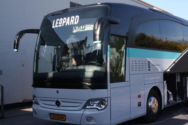 The Leopard Trek team bus