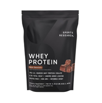 Sports Research whey protein isolate powder 5lb: was $75.95, now $48.27 at Amazon