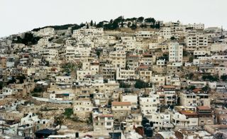 Houses built close to each other on a mountain