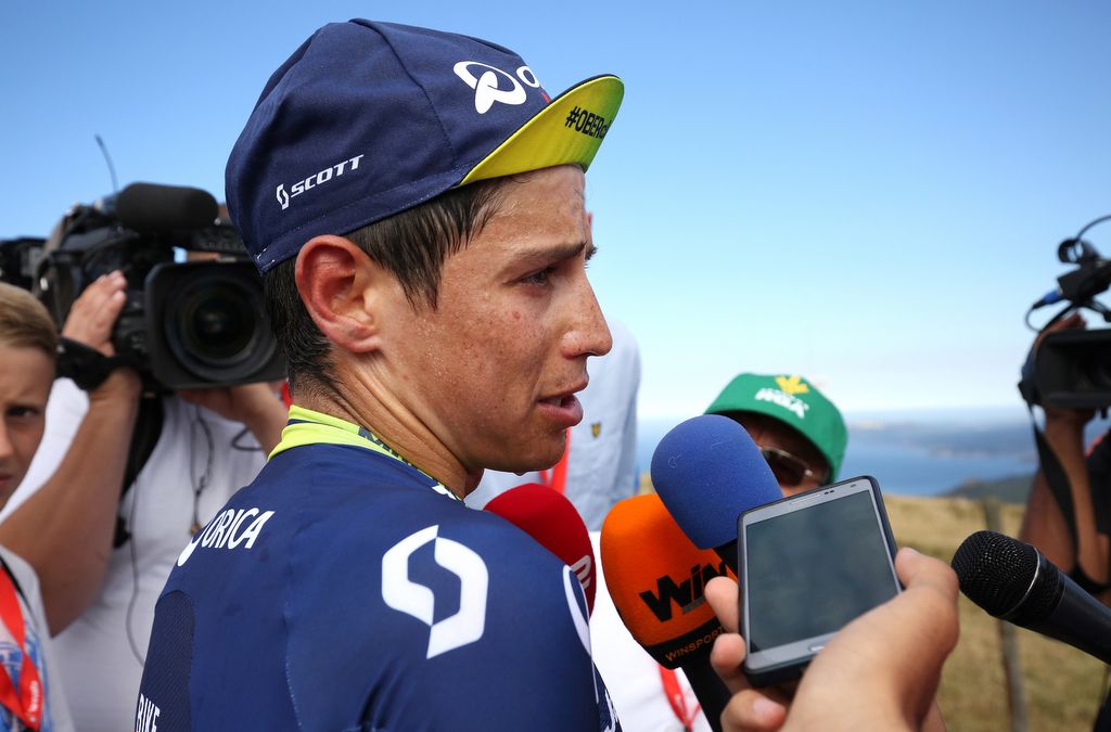Post-stage interviews for Esteban Chaves (Orica-BikeExchange)
