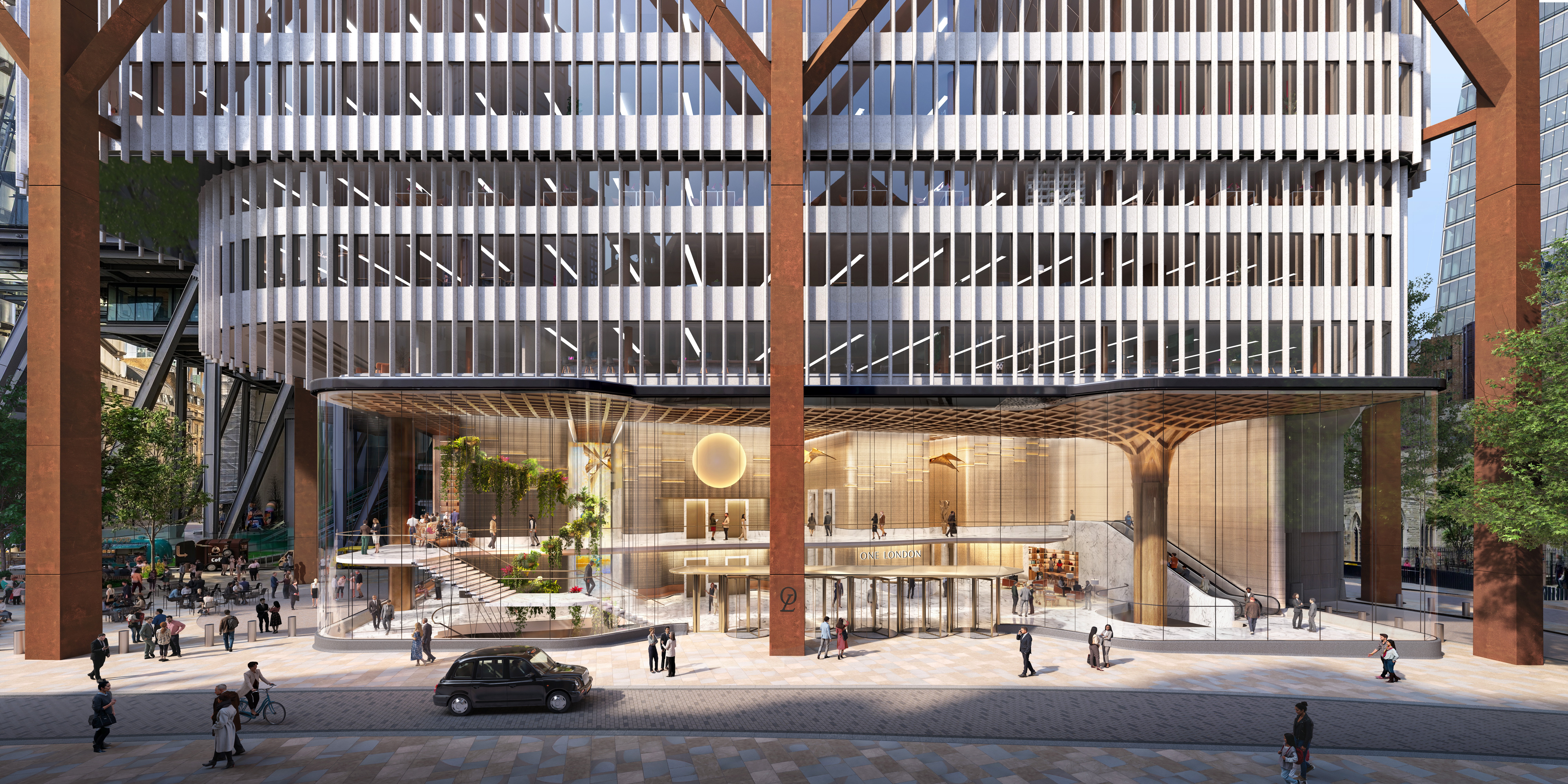 One London&amp;rsquo;s ground floor welcome experience created by Cityscape Digital, visualisation