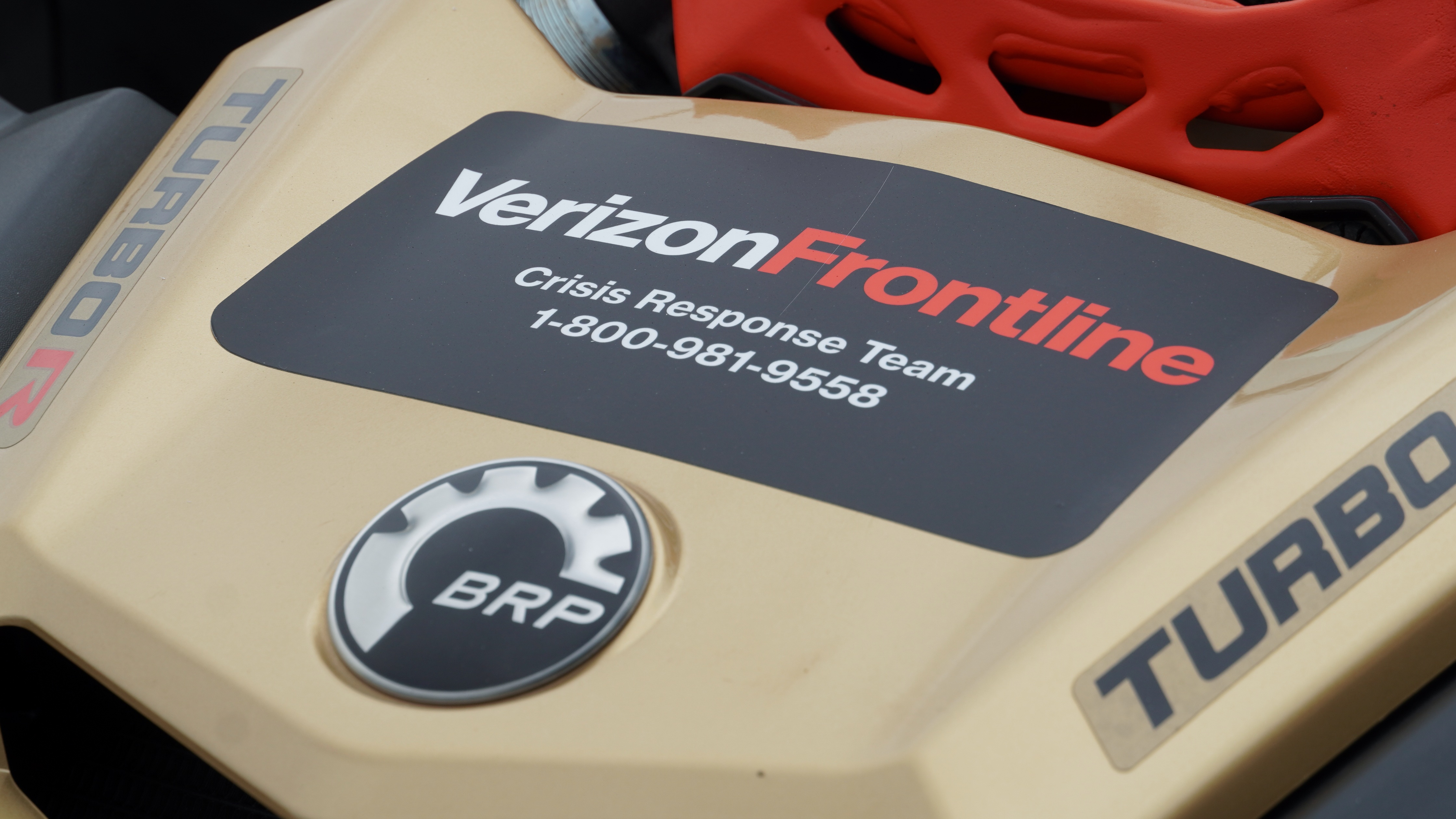 Verizon Frontline equipment on display at the Philadelphia Roadshow.