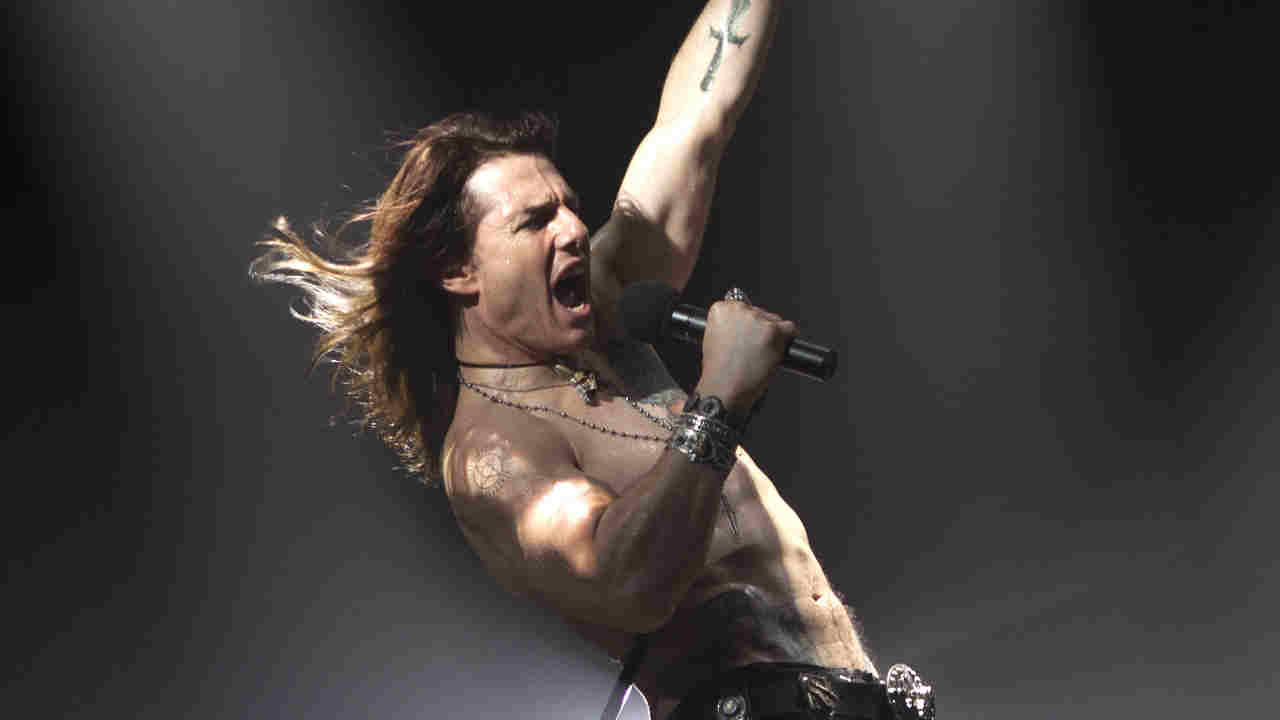Tom Cruise performing as Stacee Jaxx in Rock Of Ages